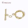 Multi Styles High Quality Brass Toggle Clasps 18K Gold Plated Bracelet Connect Clasps DIY Jewelry Making Supplies OT Clasps