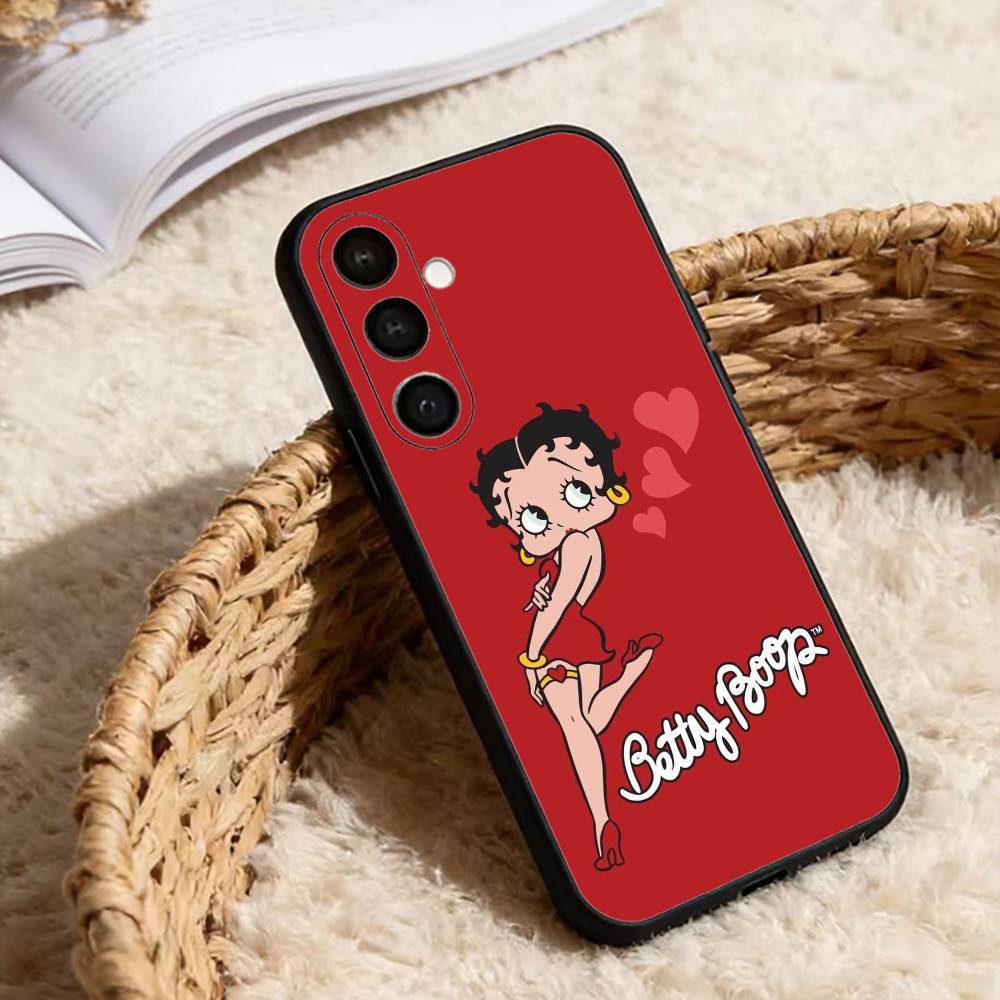 

Classic Character Anime B-Bettys Boops Phone Case For Samsung Galaxy A20,21s,22,31,32,52,53,72,73,80,91 Soft Black Shell Samsung a20s