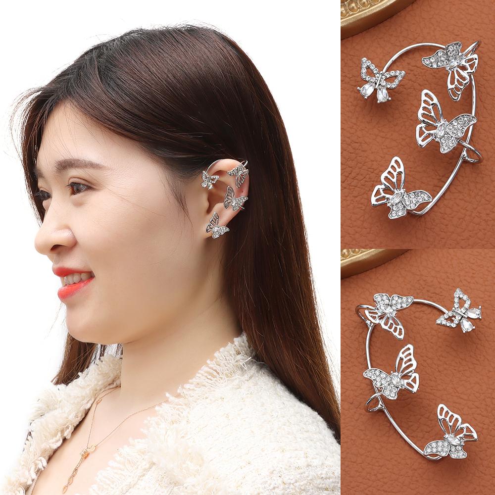 

Новые женские и мужские ювелирные украшения для вечеринки, не пирсинг, обёрточная бумага для ушей, стразы, серьги-манжеты на козелок