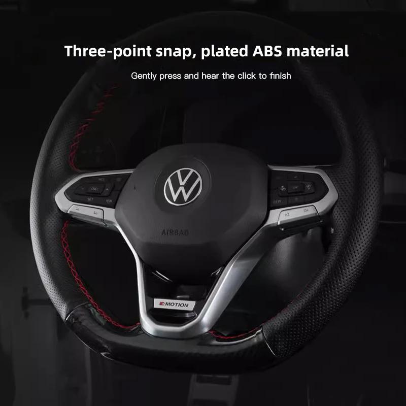 2025 Hot ABS Metal R Rline Emblem Car Steering Wheel Decoration Sticker For Volkswagen GTI R-Line Polo Golf Passat Scirocco Jett
