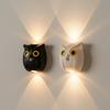 Owl Wall Lamp Rechargeable Motion Sensor Light with Dual-Glow Up And Down Soft Lighting Magnetic No-Drill