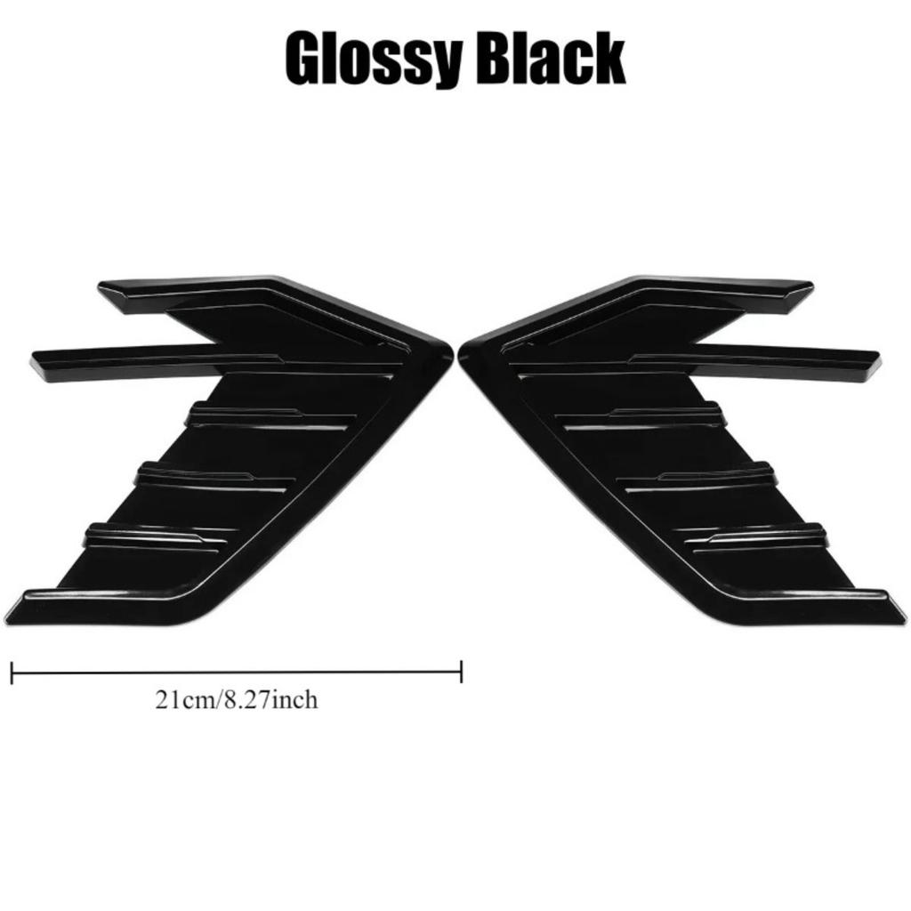 Universal Car Side Air Vent Shark Gill Decorative Strip,3D Personalized Auto Modification Sticker,Self‑Adhesive Body Fender Simulation Air Outlet Trim