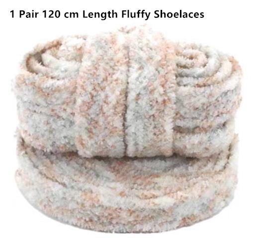 Mooie DIY Pluizige Schoenveters Vlokken Bloemen Schoensluitingen Roomsoesjes Schoenen Bloemen Voor Sport Casual Sneakers Schoenen Sneeuwschoenen 120cm black