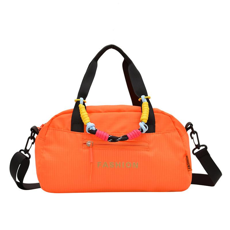 Outdoor Large Capacity Nylon Crossbody Bag With Zipper Pockets For Casual Travel
