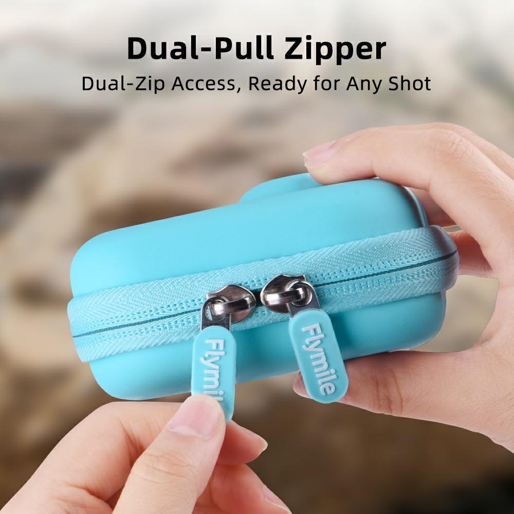 FLYMILE Mini Storage Bag for DJI Osmo Action 3/4/5 Pro/Ace Pro 1/2/Gopro Shockproof Carring Case