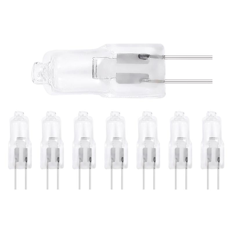 A84E-12V 20W Halogen Bulb Warm White Light Lamp Bi-Pin Base 8 Pcs