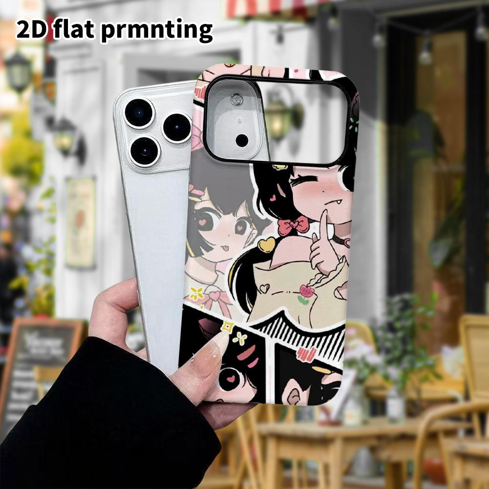 Phone Case: 2D Flat, Suitable for iPhone 18 17 16 15 14 13 12 Pro, Cat Ear Girl, Perfect Holiday Gift for Christmas and Halloween