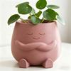 Stylish Design Head Planter Mini Size Desktop Decoration Landscape Plant Pot  Home Decor