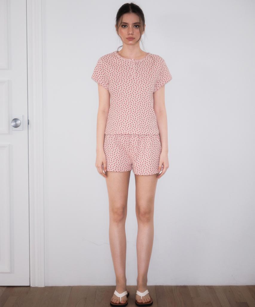 ROSEFRANTZ Rose & Berry Lounge Shorts [Pink]