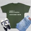 I Don't Insult People Sarcastic Humor Graphic Novelty Funny T Shirt