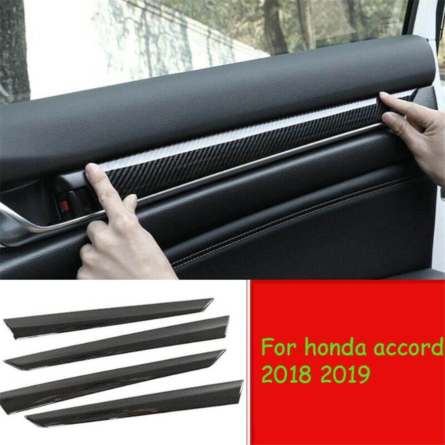Door panel trim x4-Tenth Generation Accord-Carbon Fiber