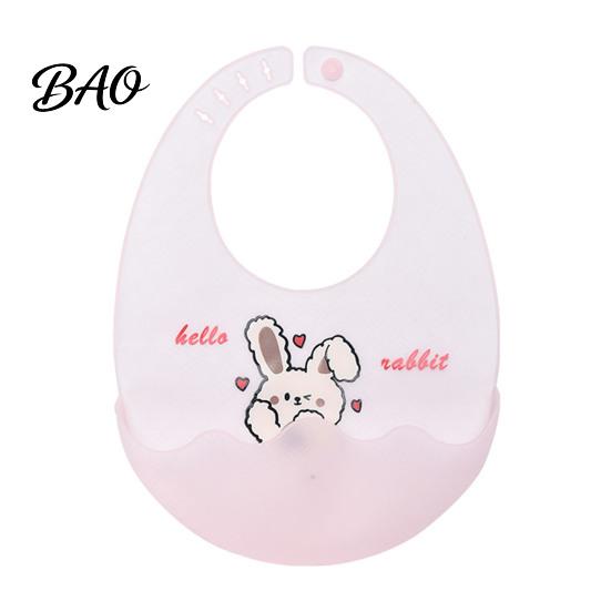 Adjustable Neck Bibs Silicone Baby Bib with Food Catcher Pocket, Waterproof Lightweight Babies Feeding Bib, Foldable for Infant Toddler