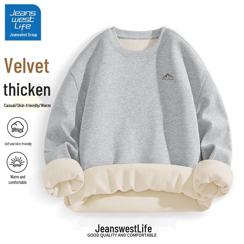 Jeanswest LIFE Herren Fleece Pullover Sweatshirt