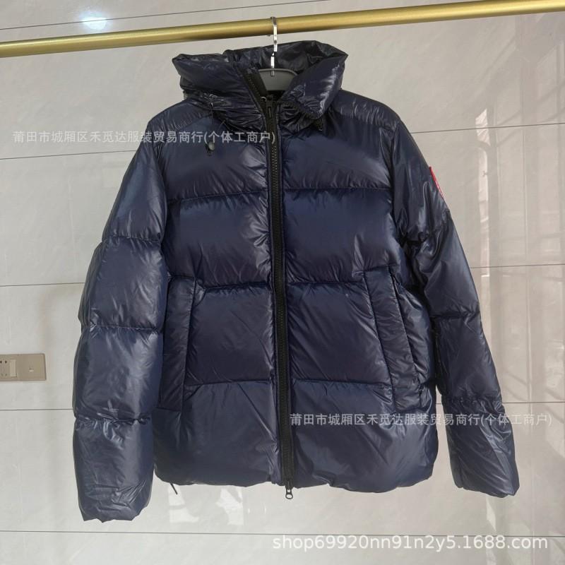 Mens Womens Winter Puffer Jacket Hooded Warm Down Coat 70-75% White Duck 600 Fill Power Nylon Shell