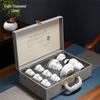 Eight Thousand Lines Ceramic Kung Fu Tea Set