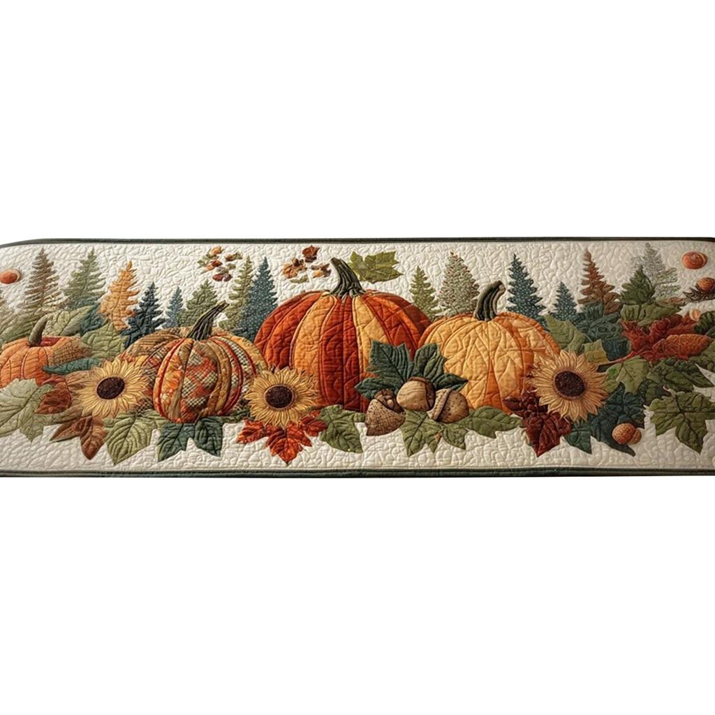 Pumpkin Print Decorative Tablecloth for Living Room Dining Table