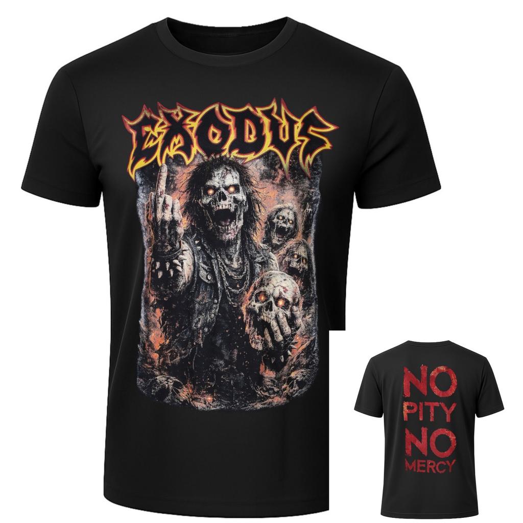 Hellborn for Leather World Tour Rock Music Art Style Summer Casual TShirt Unisexs and Womens Luxury Brand