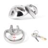 Super Small 3 Color Male Chastity Cage Stainless Steel Lockable Penis Ring Cock Cage Metal Chastity Belt Adults Sex Toys For Men