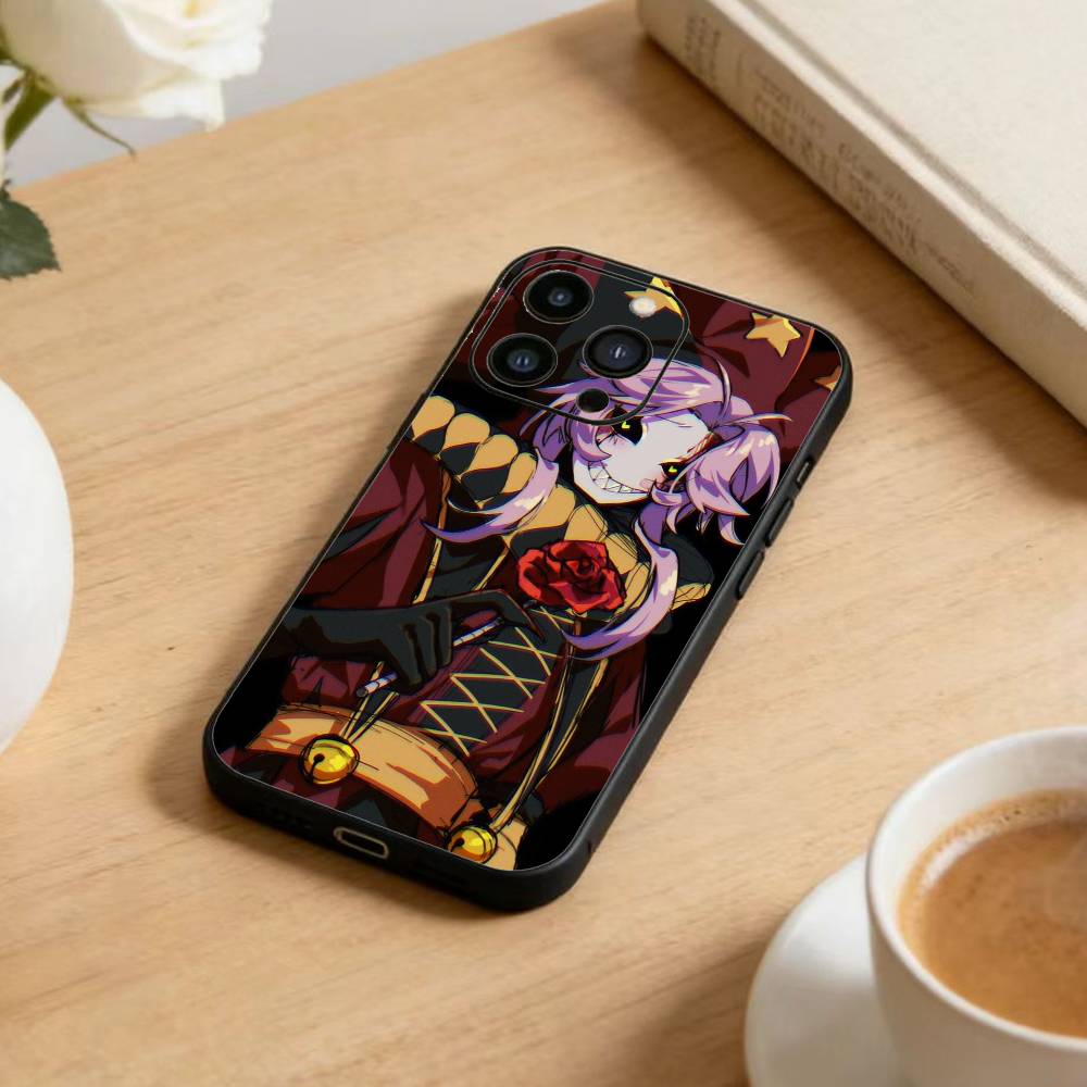

The Q-Freak Circus Phone Case For iPhone 17 16 15 14 13 12 Max Plus Silicone Black Cover iPhoneXSMAX