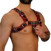 Sexy Fetish Gay Leather Chest Harness Men Adjustable Sexual Body Bondage Cage Harness Belts Rave Gay Clothing for Adult Sex
