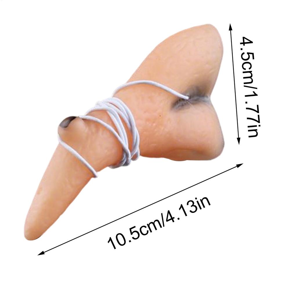 

Realistic Long Nose Prop Nose Halloween Costumes Accessories Party Supplies Cosplay Witch Prop Performance Stage Decorations бежевый