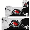 Mouse Pad Japanese Desk Mat Koi Fish Japan Art Seal Yinyang fish Large XL Gaming Oversize Deskmat Rubber Mousepad x