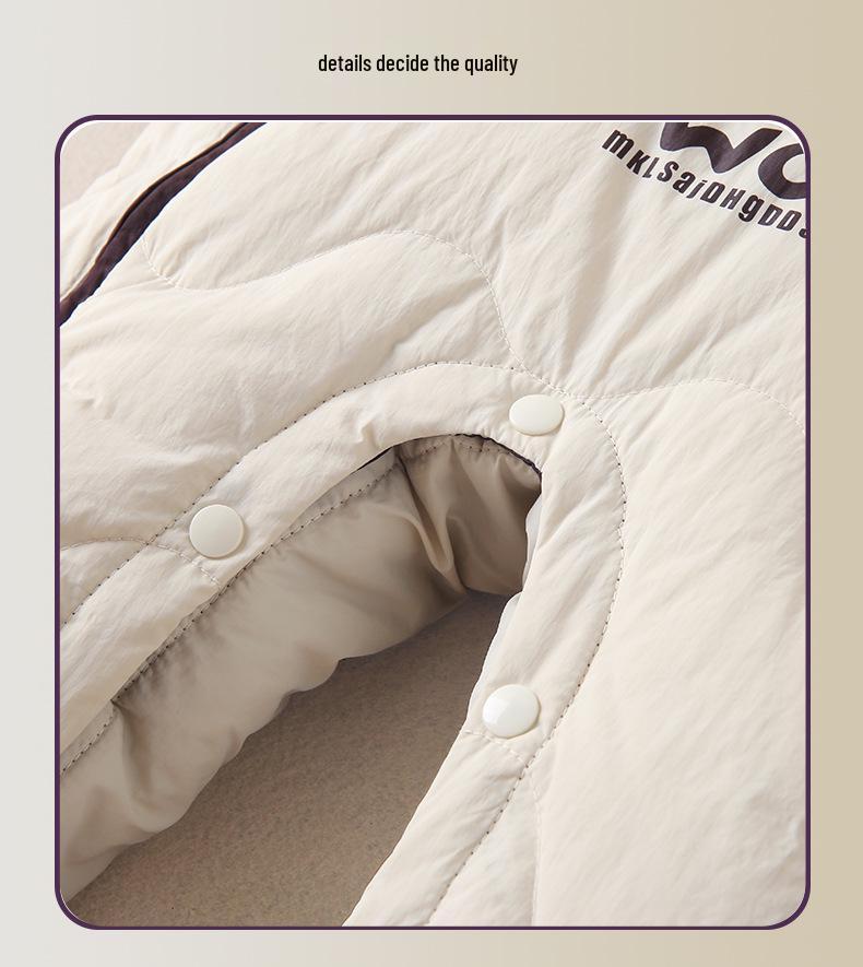 Macacão de Penas Novo Padrão Nacional para Bebês - Traje de Inverno para Engatinhar para Meninos e Meninas