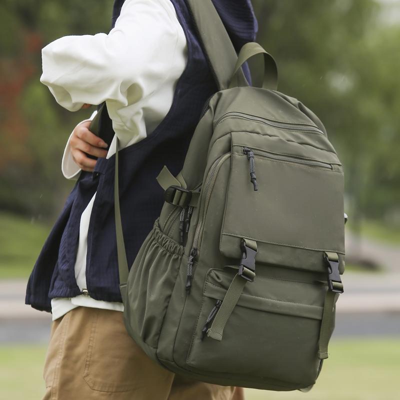 Männer Einfarbig Rucksack Frauen Große Kapazität Reise Rucksack Student Schul