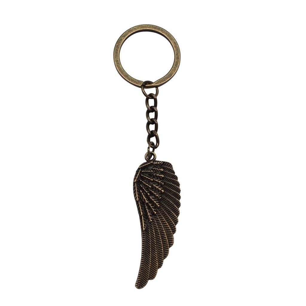 Angel Keychain Wings Charm For Students Protection Key Ring 28mm