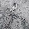 6 in 1 Multifunctional Camping Cutlery Foldable Portable Folding Cutlery EDC Tool Smooth for Picnic Hiking for Travelling BBQ