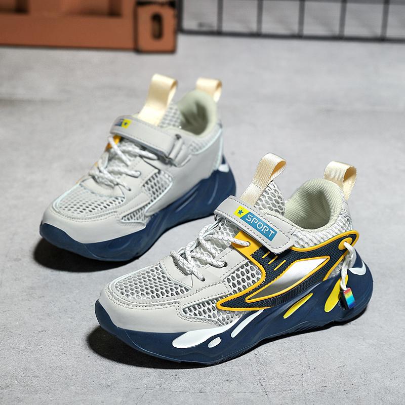 Big Boys Summer Hollow Boy's Sports Shoes Velcro Ultra-light EVA Children's Sports Shoes