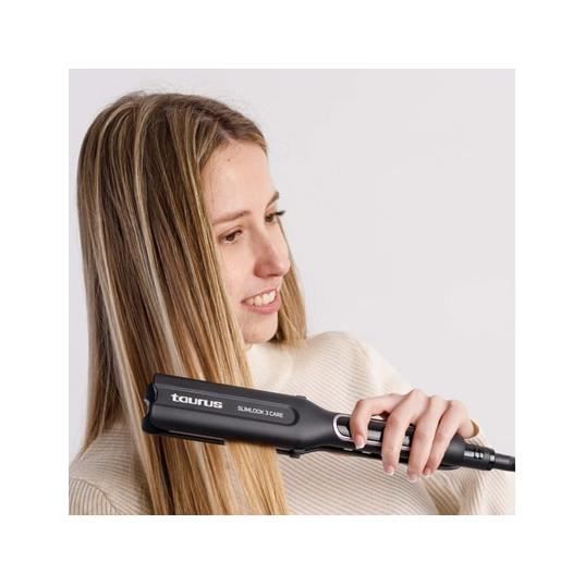 Hair Straightener - TAURUS - Slimlook 3 Care - XL Ceramic Plates - 5 Adjustable Temperatures - LCD Screen