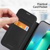 (Black) Case For IPhone 13 Pro With RFID Blocking Card Slot PU Leather Cover Shockproof Full Protective Flip Folio Wallet Case Case Wallet With