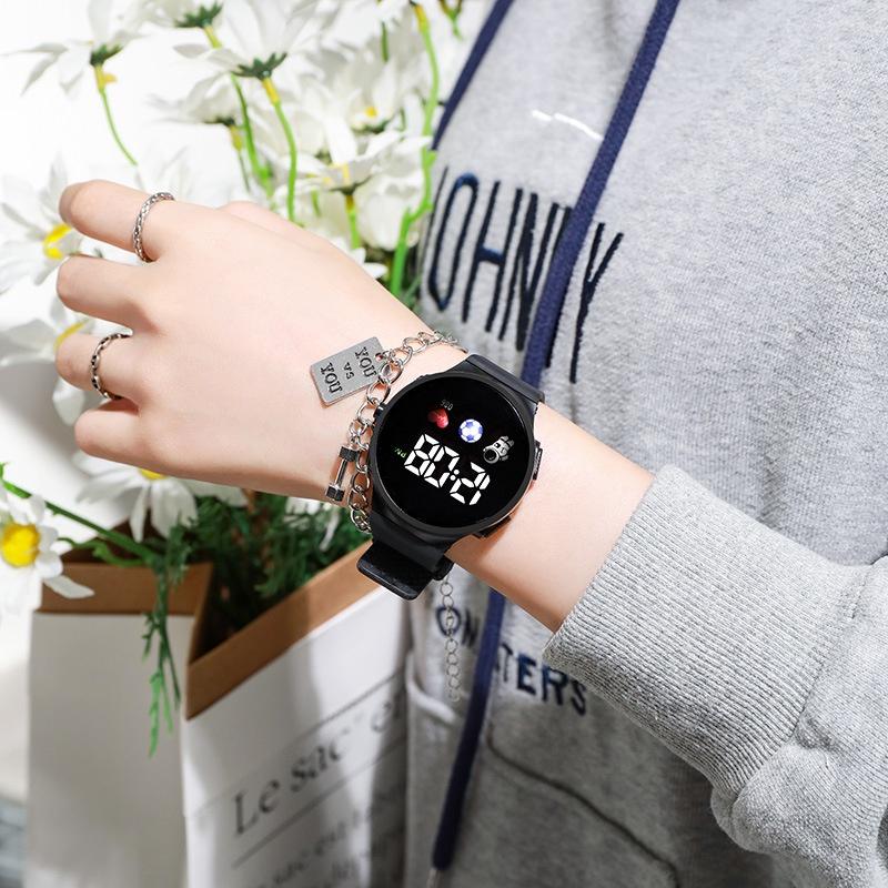 Popular And Stylish Round Electronic Watch For Children With Space Man Design High Tech And Trendy