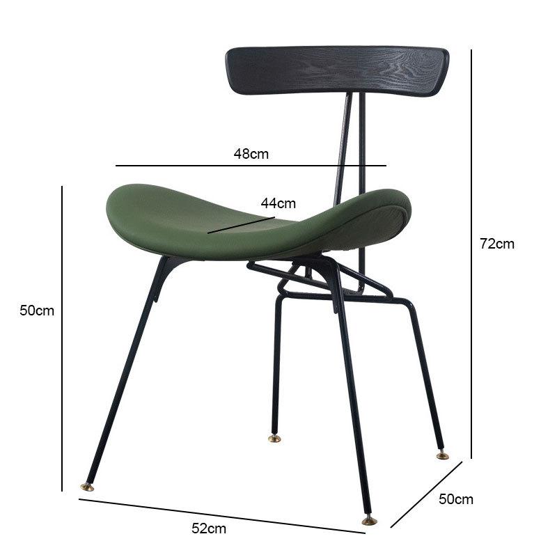 Nordic Industrial Dining Ant Chairs Household Iron Light Luxury Backrest Chairs Leisure Restaurant Chairs