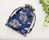Drawstring bag for goshuin stamp goshuin stamp notebook made in Japanese pattern blue notebooks, case, Japan, (navy dragon)