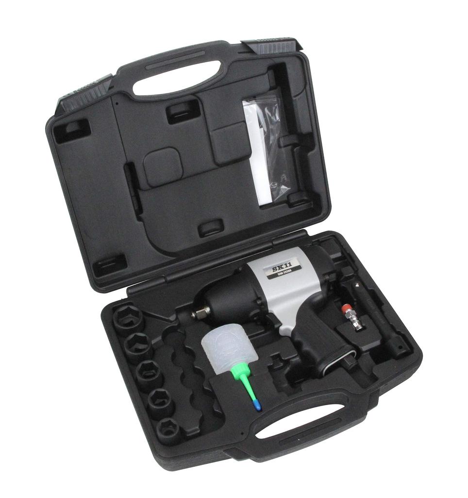 SK11 Vzduchový rázový utahovák Maximální točivý moment 677 Hnací čtyřhran (SK11) Vysoce výkonný rázový utahovák, SIW-242AN, Nm, 1/2" (12,7 mm)