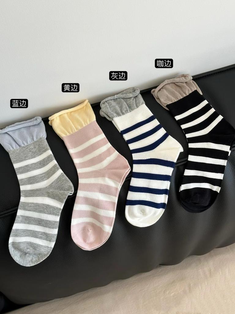 Mesh Breathable Cotton Splicing Non-Slip Shallow Mouth Invisible Socks Socks Are Thin