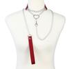 Chain Leash Choker Collar for Women Alt Fashion Leather Chocker Sexy Costume Jewelry Halloween Cosplay Accessories