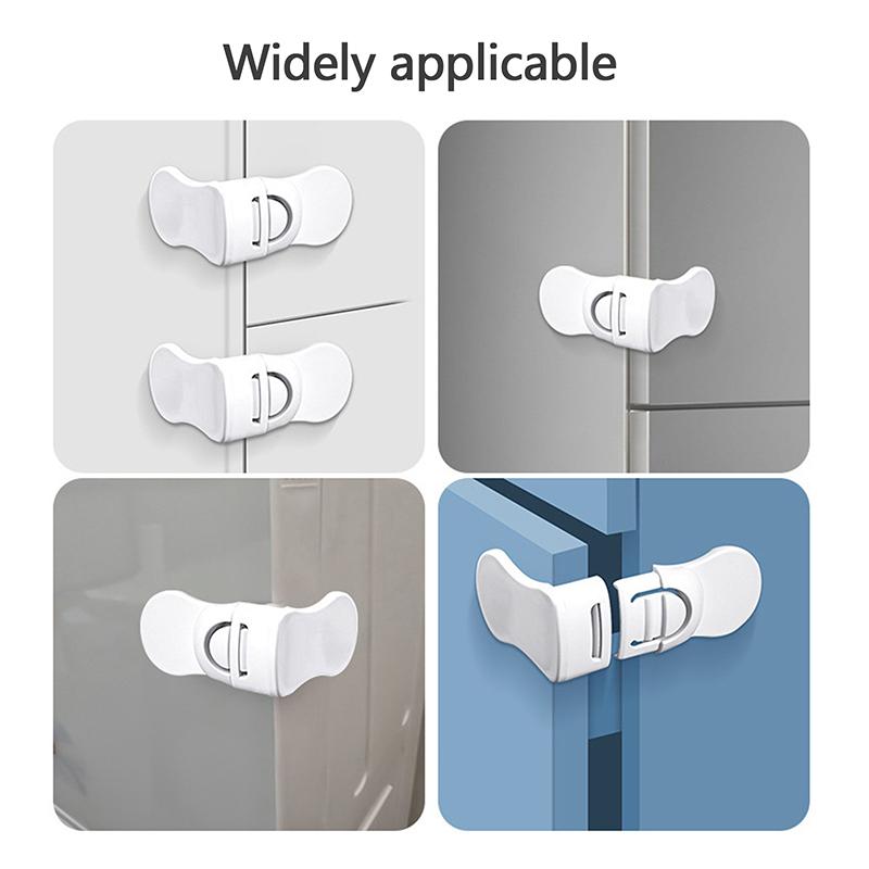 1Pc Children Safety Drawer Lock Kids Anti-Pinching Hand Cabinet Drawer Locks Home Security Protection Plastic Locker Buckle