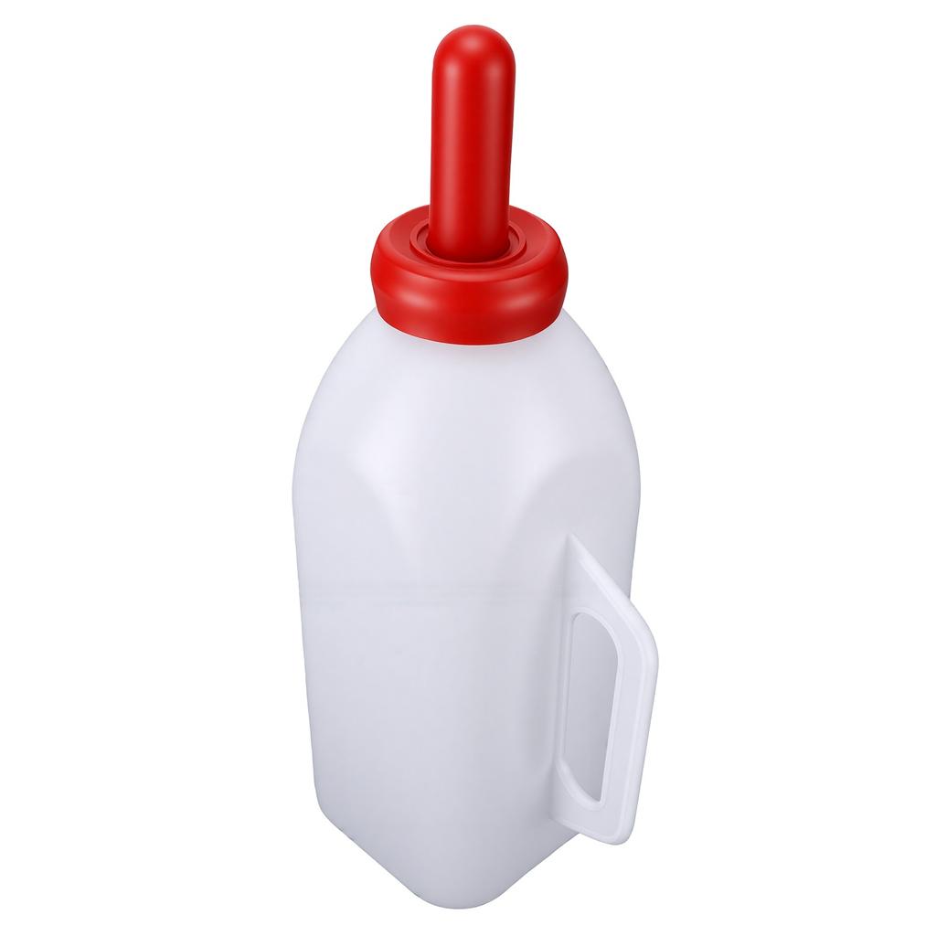 Calf Nursing Bottle 2L Rubber Nipple Calf Milk Feeder Bottle Livestock Supply with Handle for Baby Cattle Lambs Goats