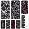 Schwarze Spitze Print Handyhülle für Xiaomi Redmi Note 14 13 12 11 Pro Plus 4G 5G 12S 11S 10S 10 9 9S 8 Redmi 10C Hülle