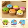 Dumpling Toy, Giant Glitter Dumpling, Colorful Dumplings Stress Balls Sensory Toy,Dough Ball Stress Relief Hand Toys With Food Steamer 12pcs
