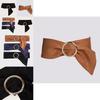 Womens Stylish Waist Belt With Single Loop Faux Leather Soft Material For Winter Fashion