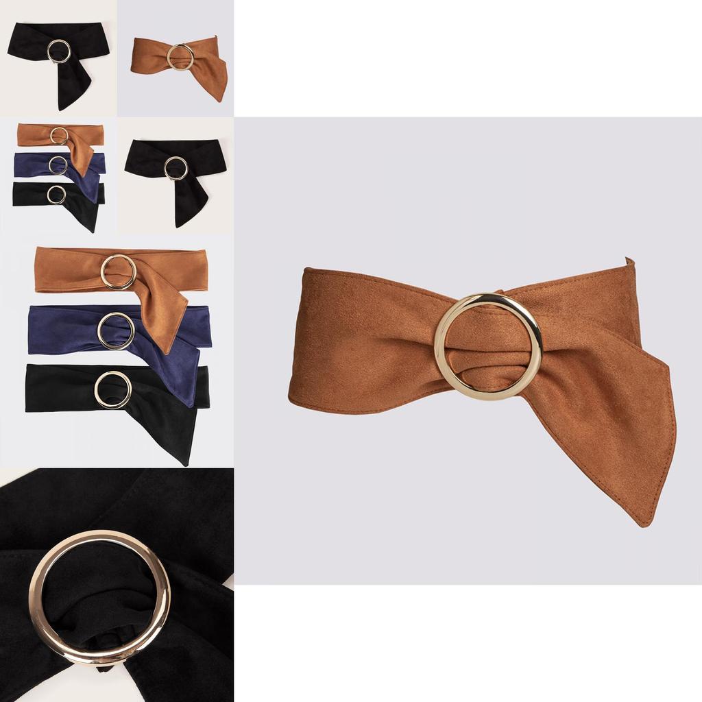 Womens Stylish Waist Belt With Single Loop Faux Leather Soft Material For Winter Fashion