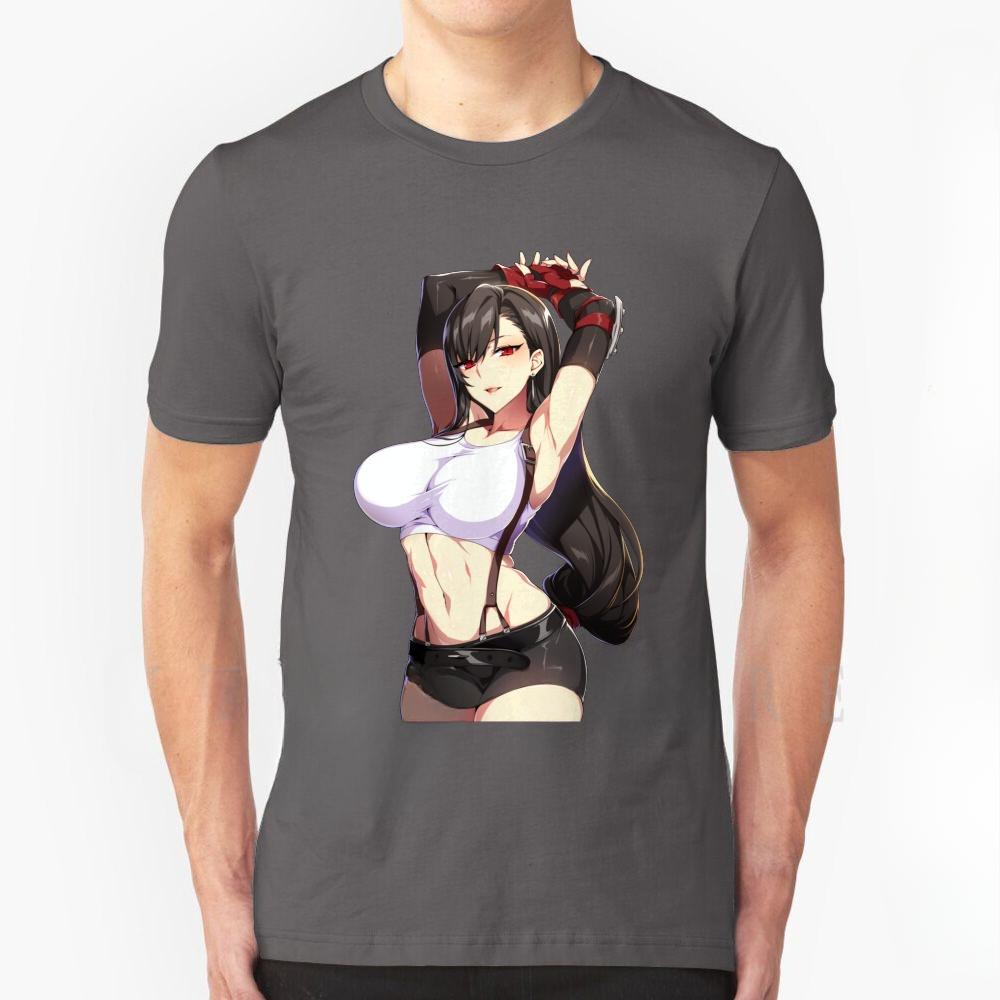 Busty Tifa Lockhart-Final Fantasy 7 Remake Advent Ff7 T Shirt Diy Final Fantasy Graphic T Shirts  Harajuku Graphic T Shirts