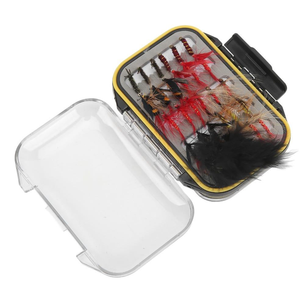 60PCS with High Carbon Steel Hook Fly Fishing Lures Lightweight Fly Fishing Tackle  For Trout Bass