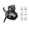 KUKII Pilot Bear Car Air Freshener - Rotating Propeller Vent Diffuser with Essential Oil Tablets, Aviation Design, With 6 Fragrance refill