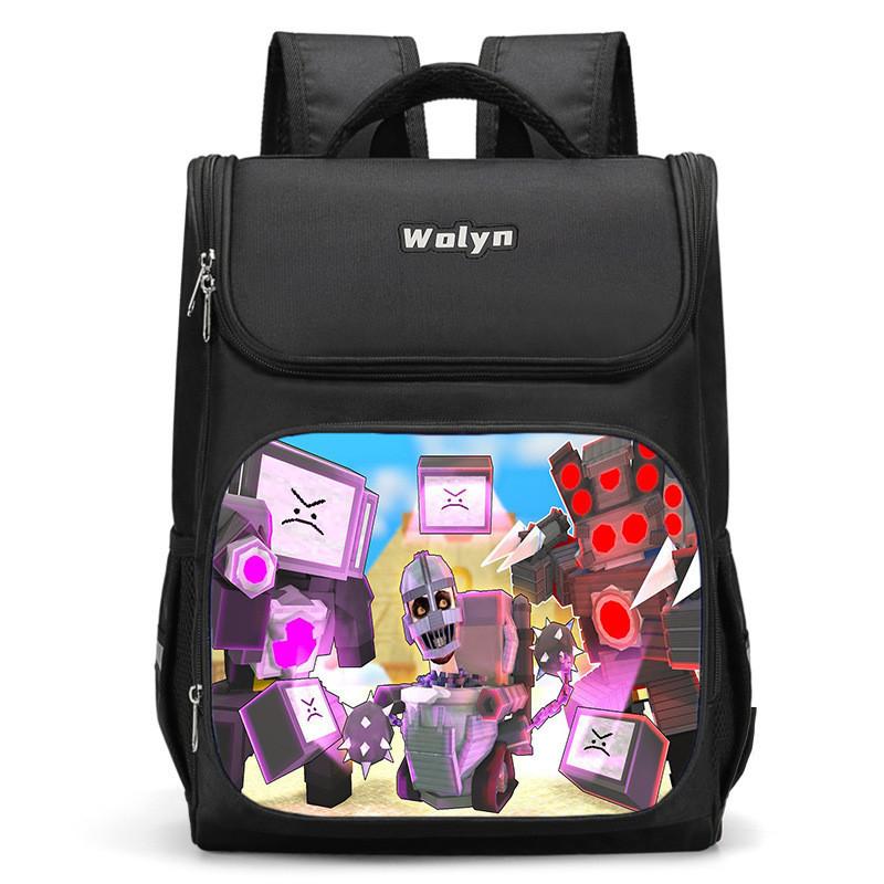 Spacious Oxford Cloth School Backpack 2024 Trendy Design For Kids And Preschoolers