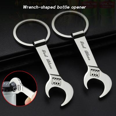 Creative Mini Wrench Shape Bottle Opener Multi-function Key Chain Personalized Beer Opener Portable Outdoor Opener